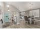 Bright dining room with vaulted ceilings and stylish furniture at 10653 E Lindner Cir, Mesa, AZ 85209