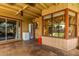 Back patio with a freezer and sliding glass door to the house, offering a seamless transition at 1143 E 7Th St, Mesa, AZ 85203