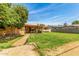 Spacious backyard with a covered patio, lush lawn, and mature landscaping at 1143 E 7Th St, Mesa, AZ 85203