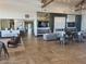Lobby space inside the recreation center featuring contemporary furniture and an elegant front desk at 1303 W Cherrywood Dr, Queen Creek, AZ 85140