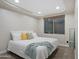 Bedroom with plush carpeting and a large window for natural light at 1457 W Bahia Ct, Gilbert, AZ 85233