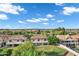 Expansive aerial view shows a home with a well-maintained backyard in a mature residential neighborhood at 175 N Brookside St, Chandler, AZ 85225