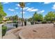 Beautiful lake view featuring tranquil water and a serene waterside landscape with mature trees at 175 N Brookside St, Chandler, AZ 85225