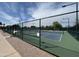 Community pickleball courts with green fencing and well-maintained surface in a lovely outdoor space at 2206 S Ellsworth Rd # 129B, Mesa, AZ 85201