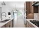 Modern kitchen with stainless steel appliances, spacious countertops, and an open layout at 3504 E Pinto Dr, Gilbert, AZ 85296