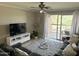 Living room with plush rug and access to an outdoor balcony with seating at 8260 E Arabian Trl # 275, Scottsdale, AZ 85258
