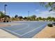 Enjoy outdoor games on the community's well-maintained blue basketball court at 9837 W Tonopah Dr, Peoria, AZ 85382