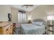 Comfortable bedroom showcasing a neutral color palette and shutters for light control at 1620 W Nighthawk Way, Phoenix, AZ 85045