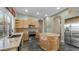 Modern kitchen with stainless steel appliances, granite countertops, and ample storage at 1620 W Nighthawk Way, Phoenix, AZ 85045