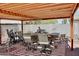 Backyard pergola with outdoor dining and kitchen space, perfect for al fresco dining and entertaining at 1624 E Marigold St, Casa Grande, AZ 85122