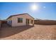 Spacious backyard with potential for landscaping and outdoor living at 18508 E Dario Rd, Gold Canyon, AZ 85118
