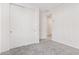 Bright bedroom features neutral carpet and closet with modern sliding doors at 18508 E Dario Rd, Gold Canyon, AZ 85118