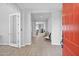 Bright and spacious foyer featuring wood-look tile flooring and neutral paint at 3842 E Fountain St, Mesa, AZ 85205