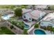A backyard oasis boasts a private pool, comfortable seating, and beautiful landscaping for relaxation and entertainment at 3907 E Topeka Dr, Phoenix, AZ 85050