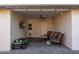 Cozy covered patio complete with seating, fan, and tv at 4527 N 12Th Ave, Phoenix, AZ 85013