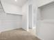 Bright walk-in closet with beige carpet and convenient closet rod and shelving at 4795 W Hunter Trl, San Tan Valley, AZ 85144