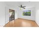 This bedroom features ample natural light from the slider to a private balcony at 5104 N 32Nd St # 311, Phoenix, AZ 85018