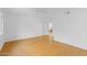 Neutral bedroom has hardwood flooring and ceiling fan for natural airflow at 5104 N 32Nd St # 311, Phoenix, AZ 85018