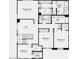 Second floor floorplan featuring primary suite, bathroom, loft, three bedrooms, two additional bathrooms, laundry and walk in closets at 8240 E Quintuplet Ave, Mesa, AZ 85212