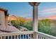 Balcony view overlooking desert landscape and mountain views at 9439 E Trailside Vw, Scottsdale, AZ 85255