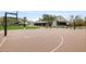 Community basketball court with well-maintained surface, clubhouse and lush green grass at 9439 E Trailside Vw, Scottsdale, AZ 85255