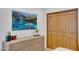 Bedroom featuring a TV, dresser, closet and neutral color palette at 9760 E San Salvador Dr, Scottsdale, AZ 85258