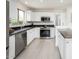 Well-lit kitchen equipped with stainless steel appliances, sleek countertops, and white cabinetry at 10219 E Le Marche Dr, Scottsdale, AZ 85255