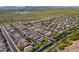Aerial view of a residential community featuring lush green landscaping at 10260 W Pinnacle Vista Dr, Peoria, AZ 85383
