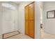 Inviting entryway with a classic white door and convenient storage at 10960 E Monte Ave # 169, Mesa, AZ 85209