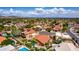 Overhead shot showcasing the well-planned community, its landscaping, and desert mountain backdrop at 12436 S 38Th Pl, Phoenix, AZ 85044