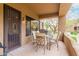 Inviting covered patio with outdoor seating, perfect for relaxing and enjoying the views at 13300 E Via Linda -- # 1065, Scottsdale, AZ 85259