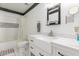 Bathroom with modern vanity, marble countertop, and combined shower and bathtub at 1475 E Avenida Kino --, Casa Grande, AZ 85122