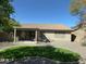 Well maintained backyard with a small patio area, ideal for outdoor relaxation and entertaining at 17705 N Larkspur Ln, Surprise, AZ 85374