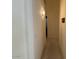 Bright hallway featuring neutral carpet and modern lighting at 17705 N Larkspur Ln, Surprise, AZ 85374