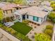Aerial view of home showcasing the backyard, patio, and desert landscaping at 18502 N 98Th Way, Scottsdale, AZ 85255