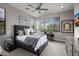 Comfortable bedroom with a large window, neutral tones, and stylish decor, creating a serene retreat at 18502 N 98Th Way, Scottsdale, AZ 85255
