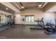 Well-equipped gym with treadmills, weights, and plenty of space for a full workout at 18502 N 98Th Way, Scottsdale, AZ 85255