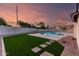 Inviting pool and low-maintenance artificial lawn offer a private outdoor space at 226 W Ranch Rd, Tempe, AZ 85284