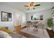 Bright home office with modern decor and a large window view at 2436 E Elm St, Phoenix, AZ 85016