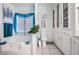 Bathroom featuring a bathtub and plenty of storage in the built in cabinets at 3104 E Broadway Rd # 170, Mesa, AZ 85204
