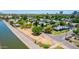 Aerial view captures a quiet neighborhood and the canal at 330 W Minnezona Ave, Phoenix, AZ 85013