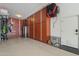 A clean garage with built-in storage cabinets and a spot to store your bicycle at 4340 S Marble St, Gilbert, AZ 85297