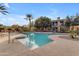 Large community pool, surrounded by well-manicured landscaping, offers ample seating and a serene ambiance at 4777 S Fulton Ranch Blvd # 1029, Chandler, AZ 85248