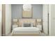 Calm bedroom with a neutral color palette, soft lighting, and elegant furnishings at 5043 S 233Rd Dr, Buckeye, AZ 85326