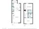 Two-story floor plan featuring a spacious living room, kitchen, primary bedroom, and multiple bathrooms at 5808 E Brown Rd # 140, Mesa, AZ 85205