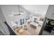 Open-concept living area with vaulted ceilings and kitchen at 740 N Bradley Dr, Chandler, AZ 85226