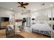 Open living area with bedroom, dining area and full kitchen at 7788 E Morning Vista Ln, Scottsdale, AZ 85266