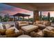 Outdoor living area with comfortable seating, perfect for gatherings and relaxation at 7788 E Morning Vista Ln, Scottsdale, AZ 85266