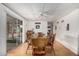 Spacious dining room with a large table and sliding glass doors at 8323 E Deep Canyon Ct, Mesa, AZ 85208