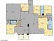 Detailed floorplan showcasing the layout of the home, including the garage, bedrooms, bathrooms, kitchen, and living areas at 12202 N 60Th St, Scottsdale, AZ 85254